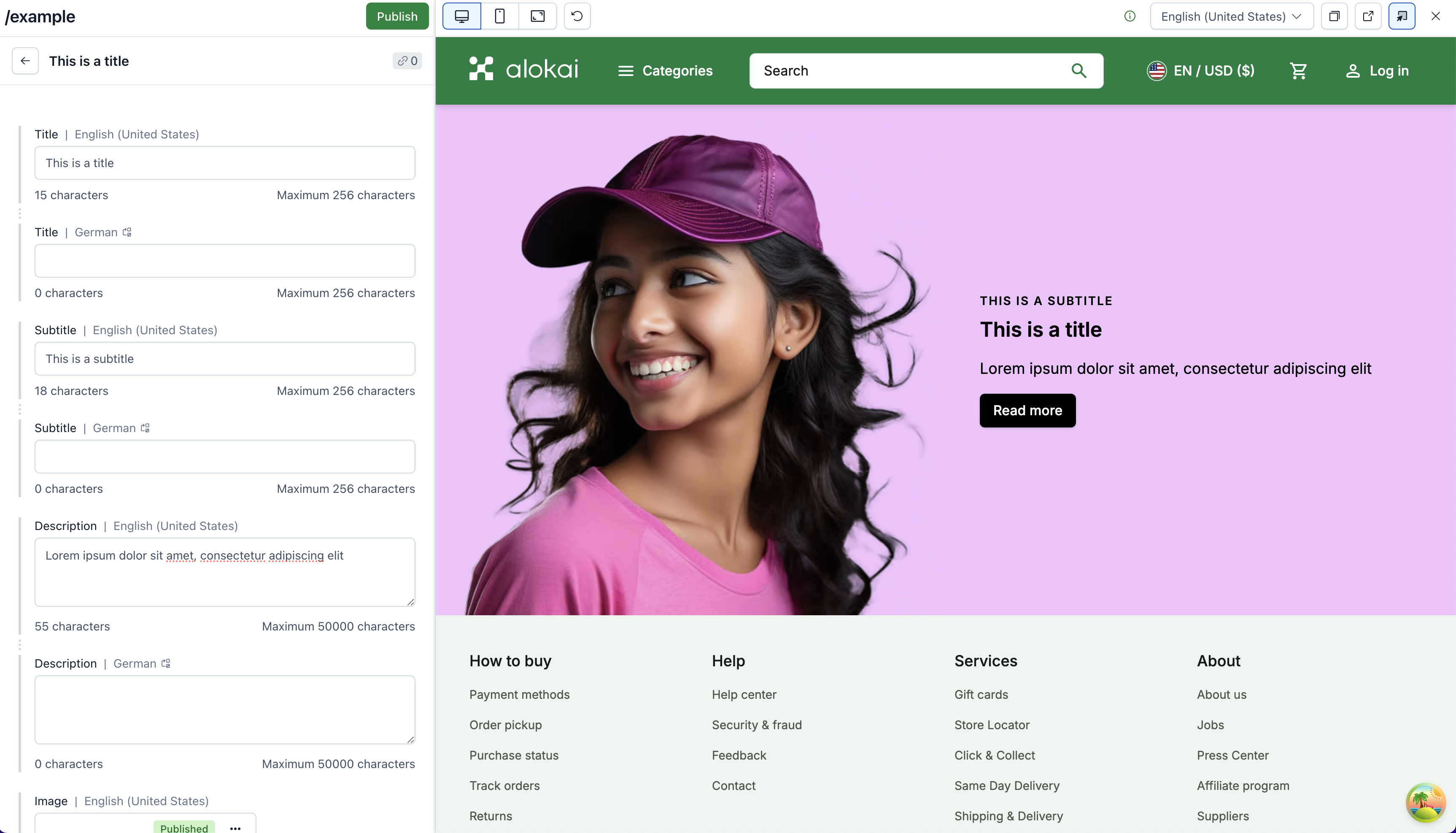 creating banner entry