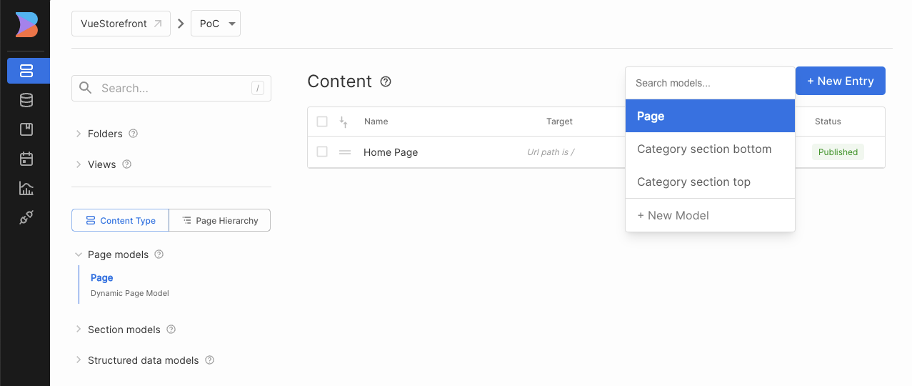 create page