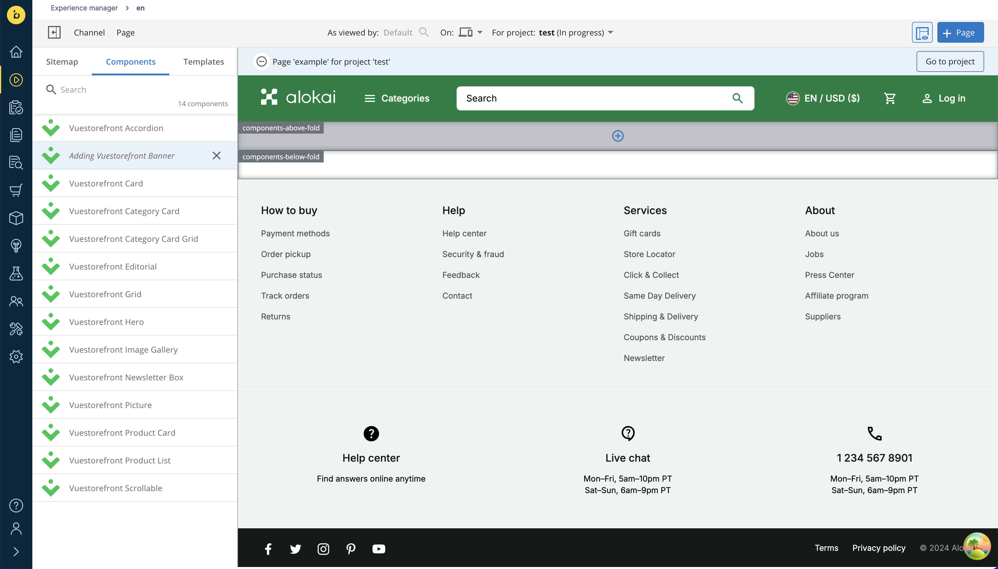 adding component
