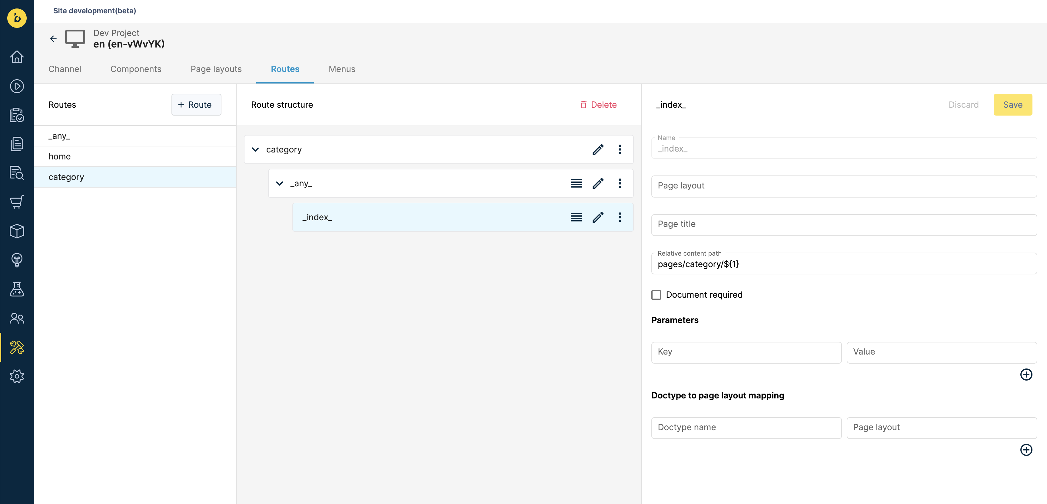 cms-enhanced nested index route