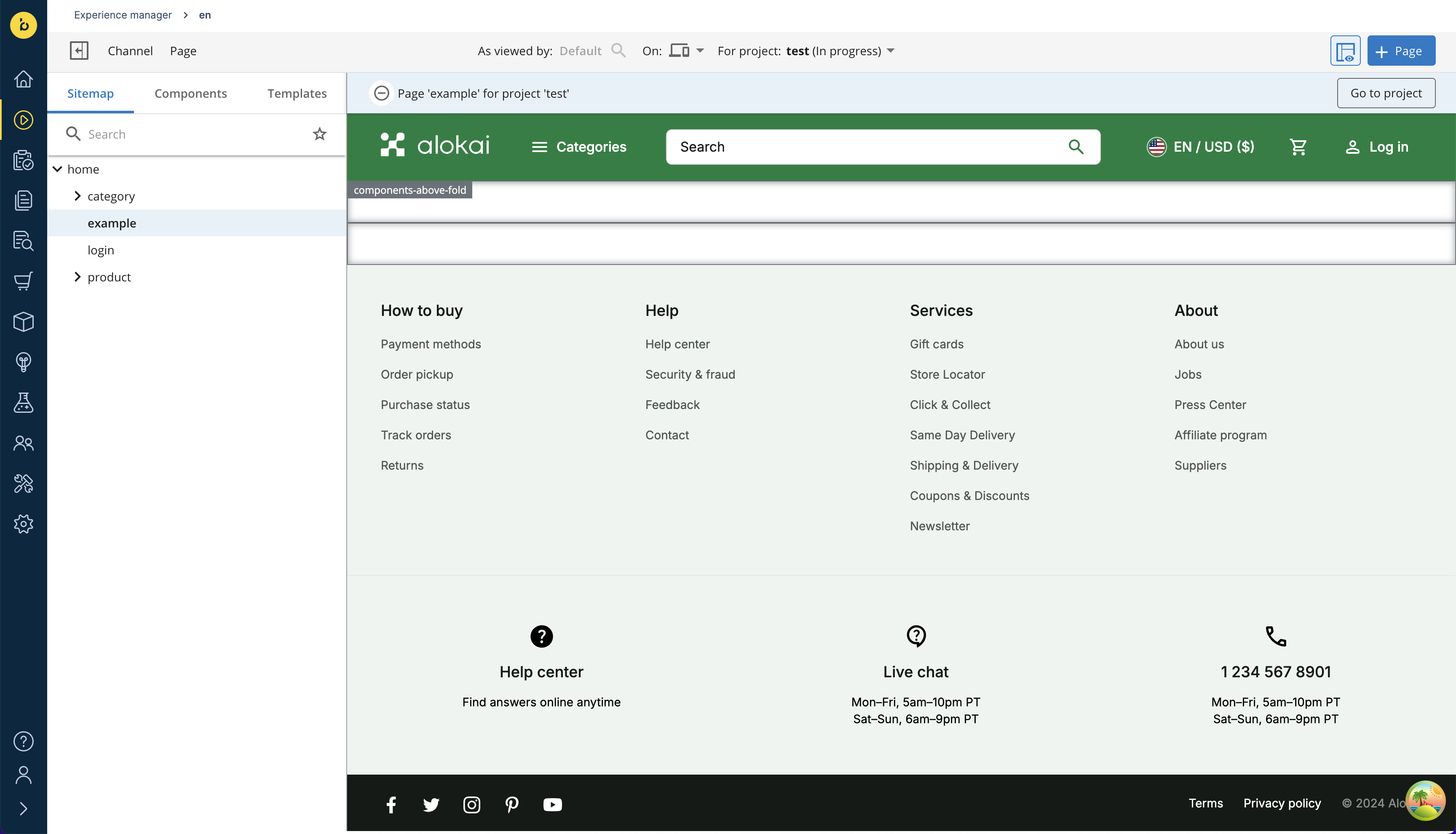 new page containers