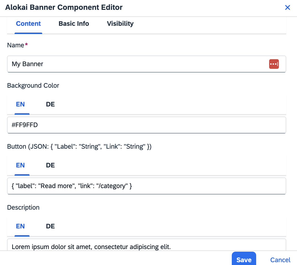 Create component