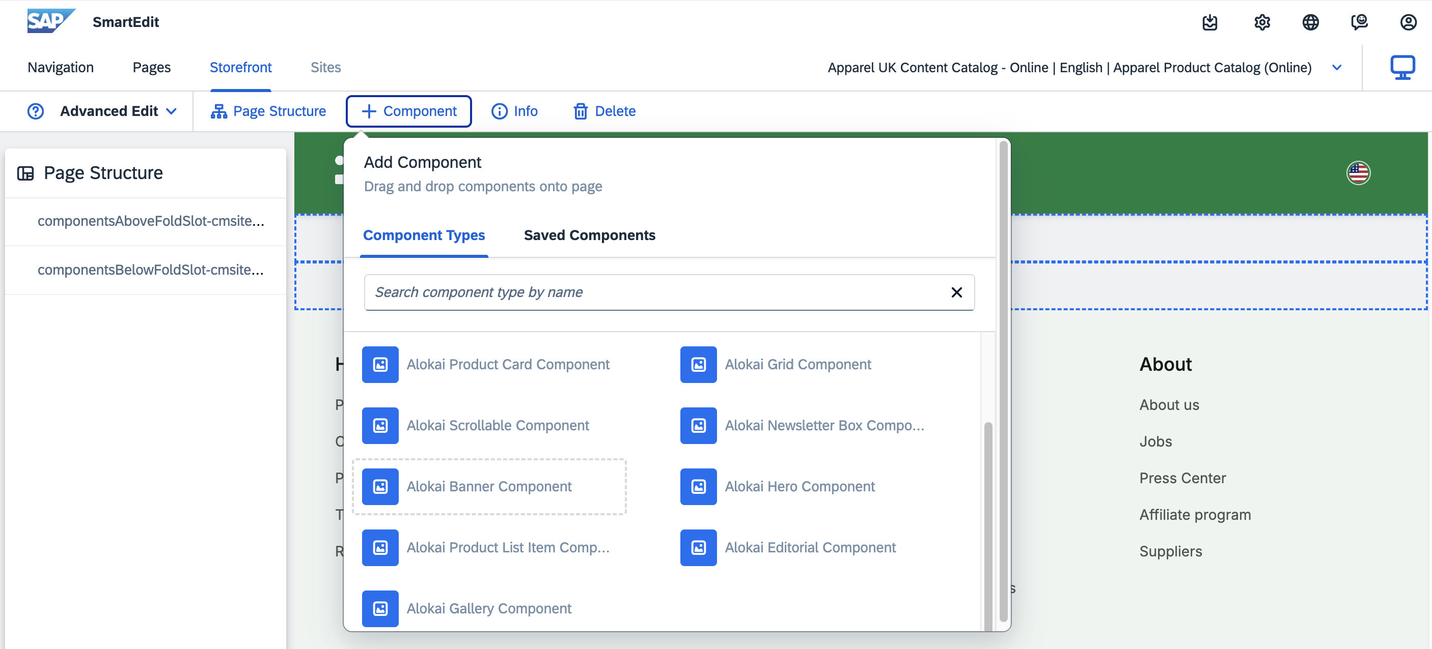 Choose banner component