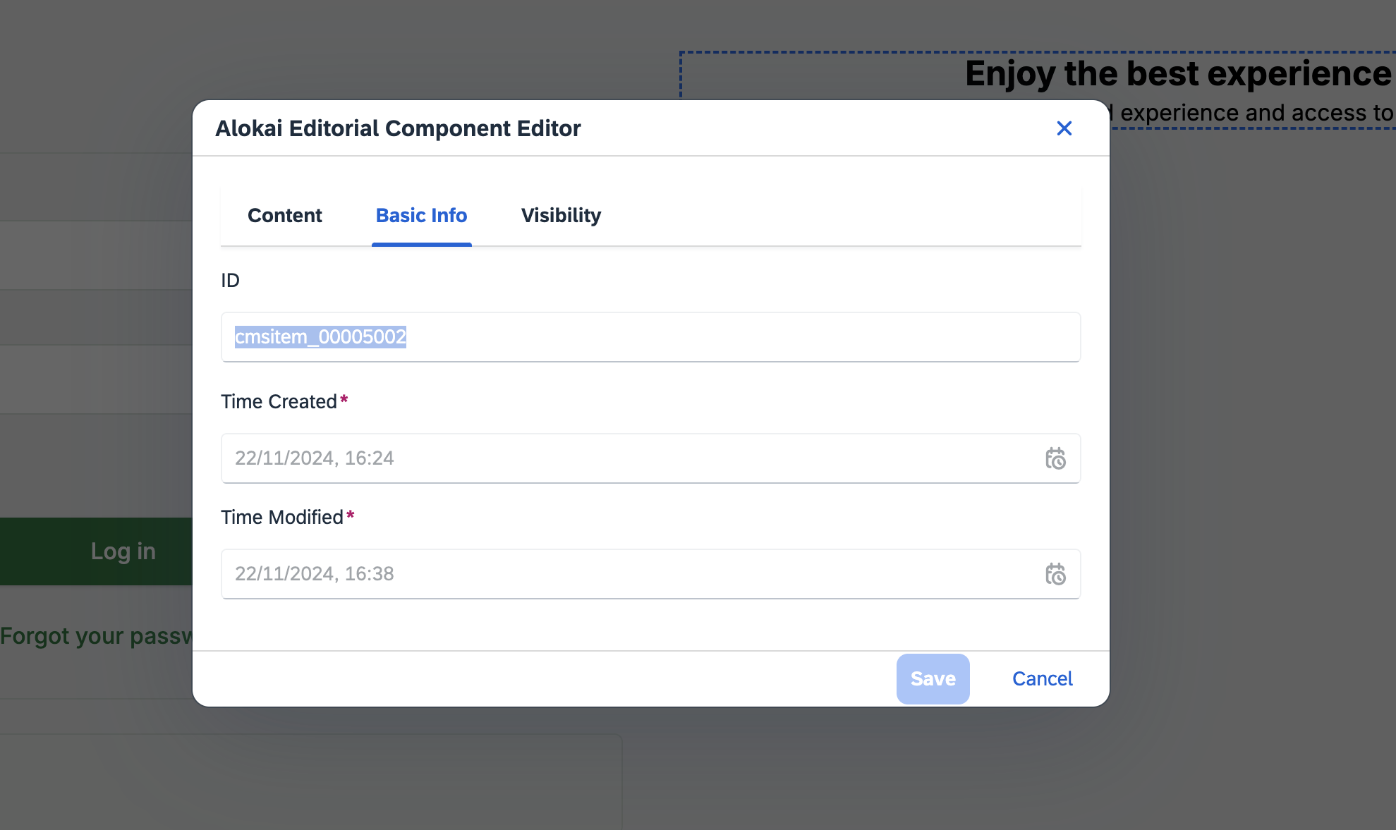 copy component ID
