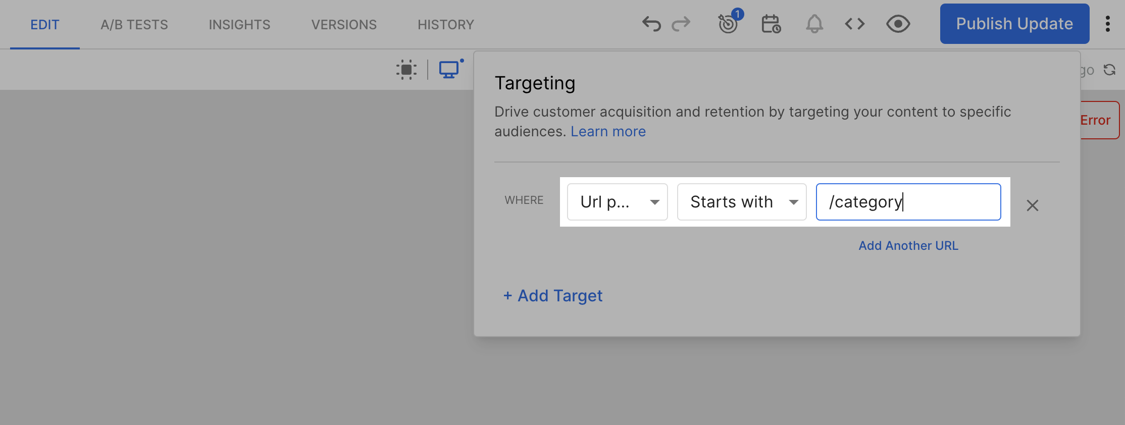 Many to One targeting