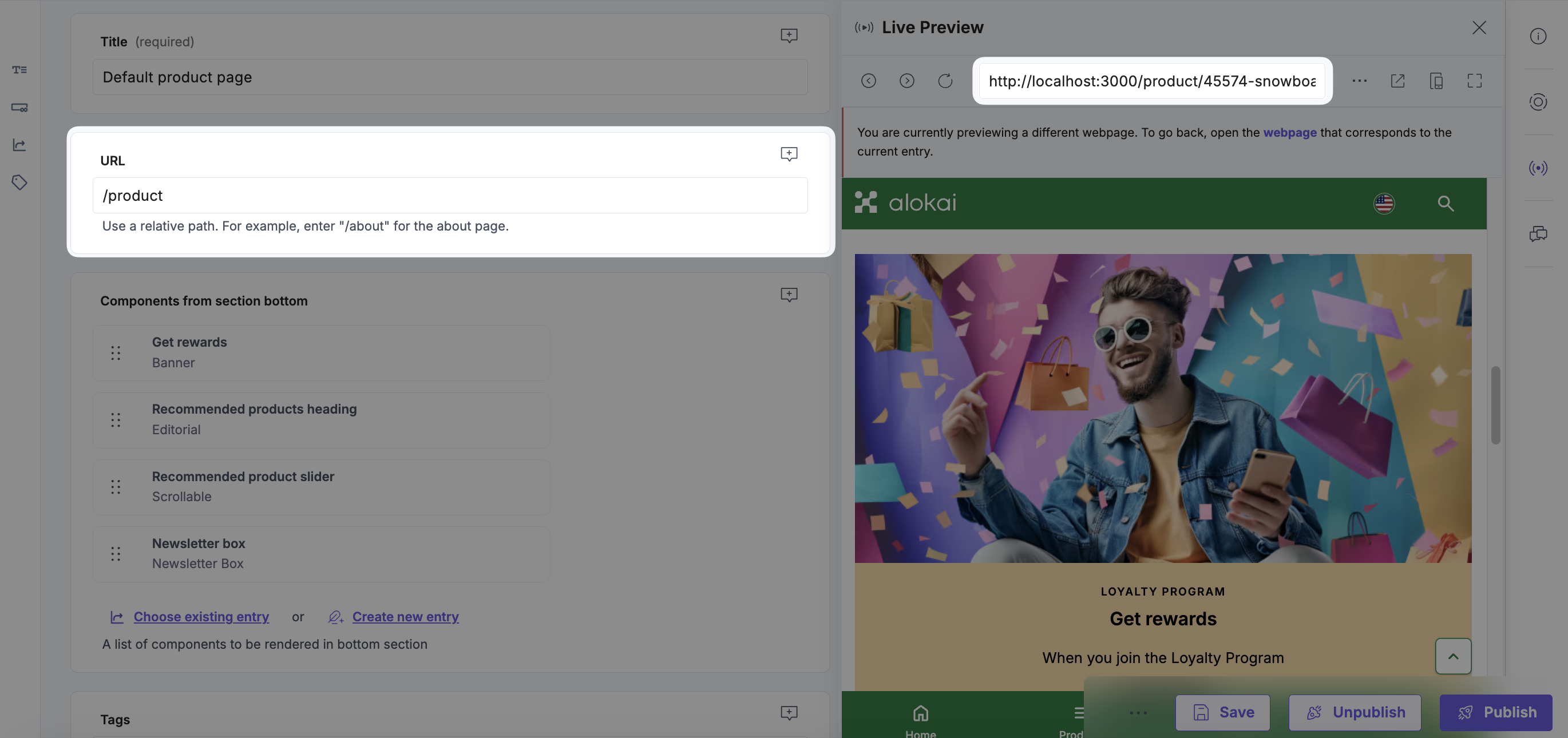 Correct Live Preview URL