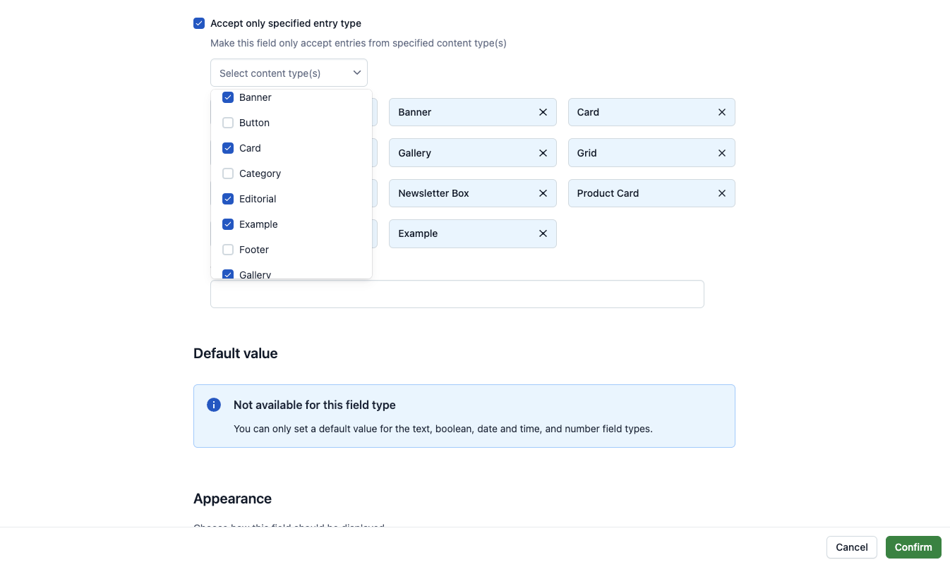 creating components whitelist example