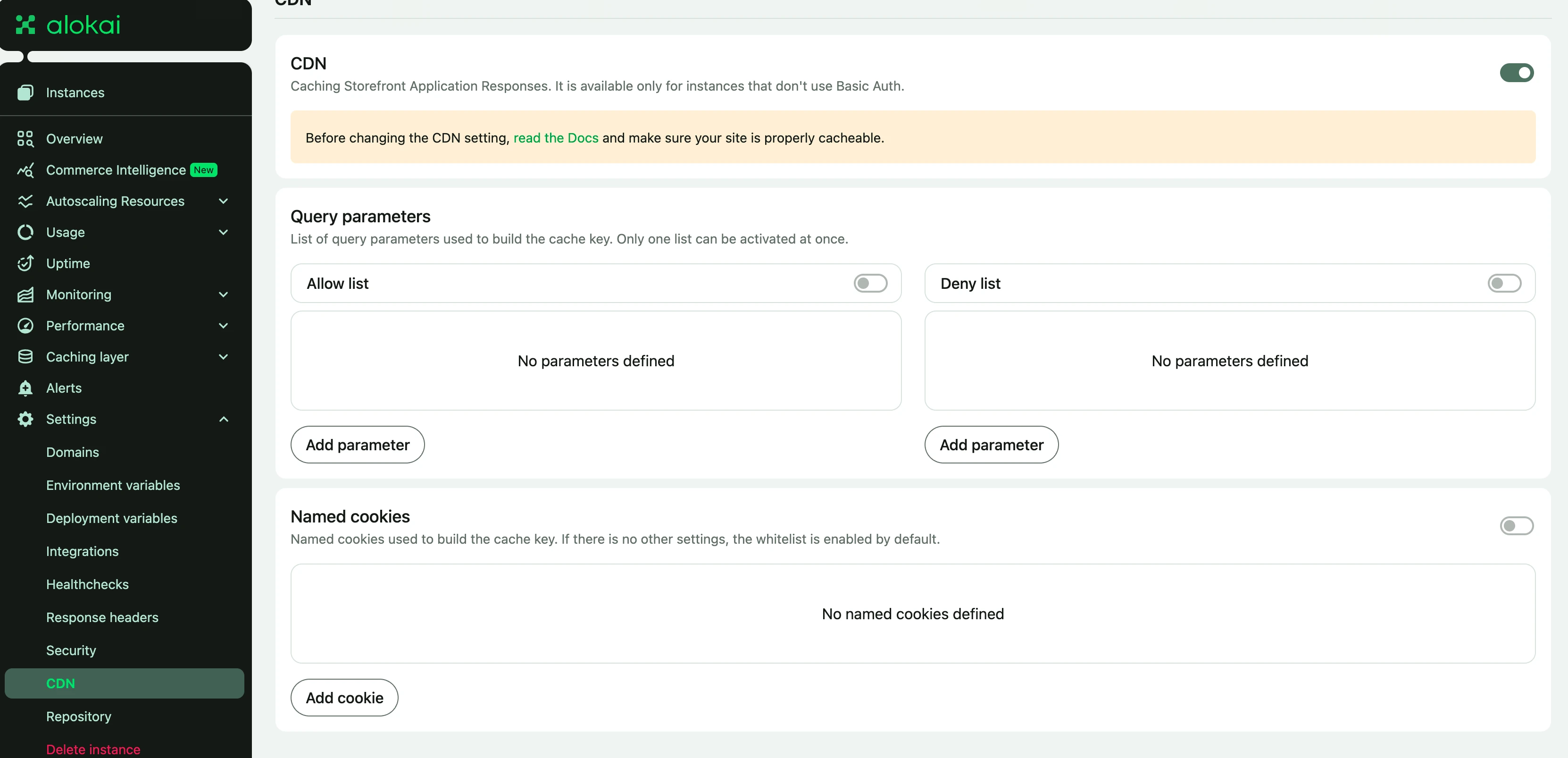 CDN Settings