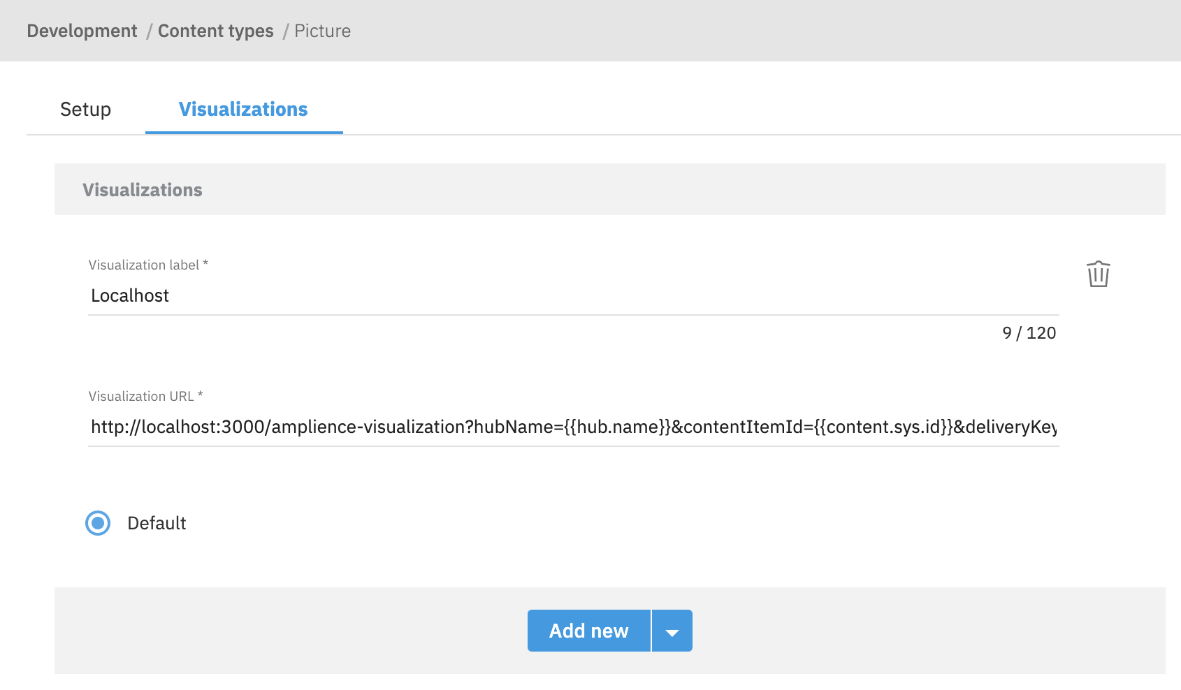 Localhost visualization