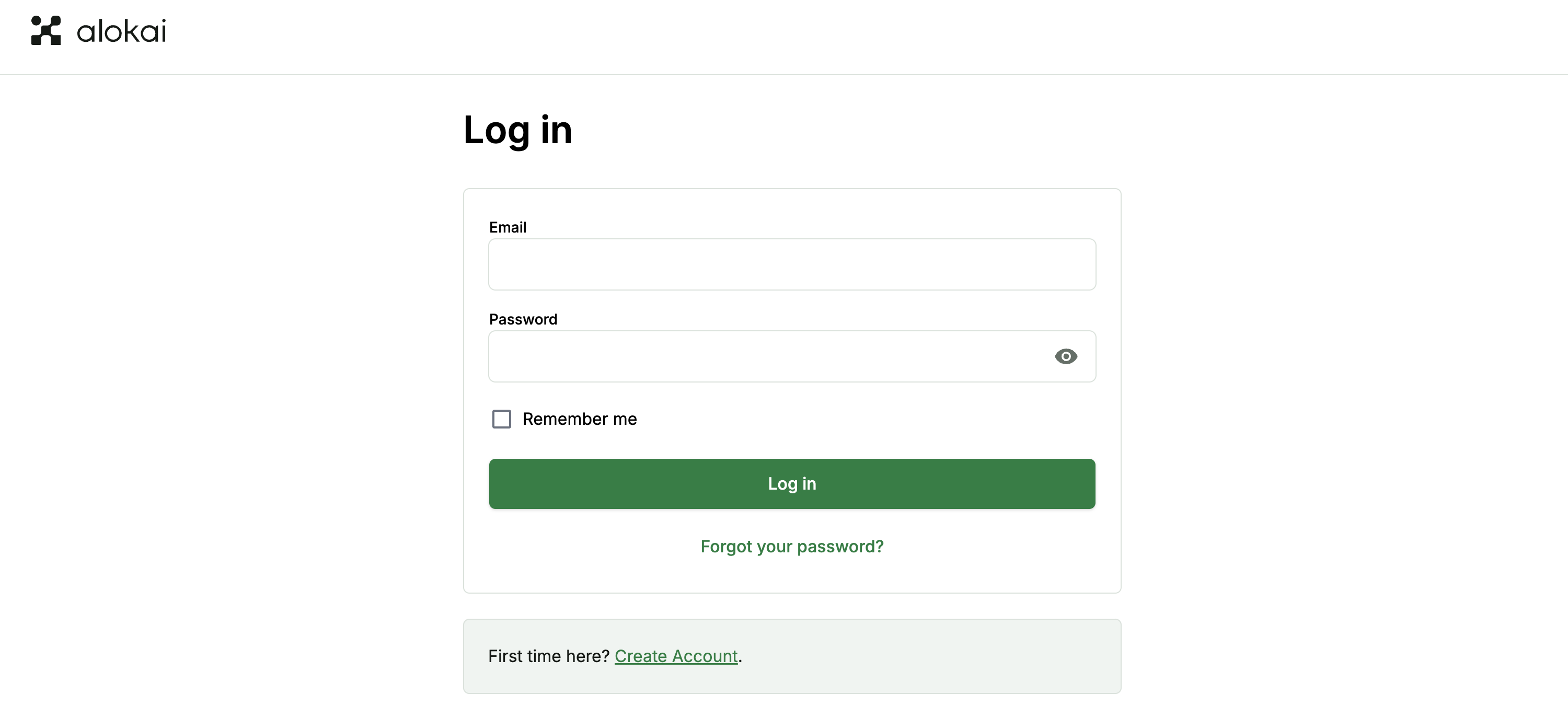 initial login