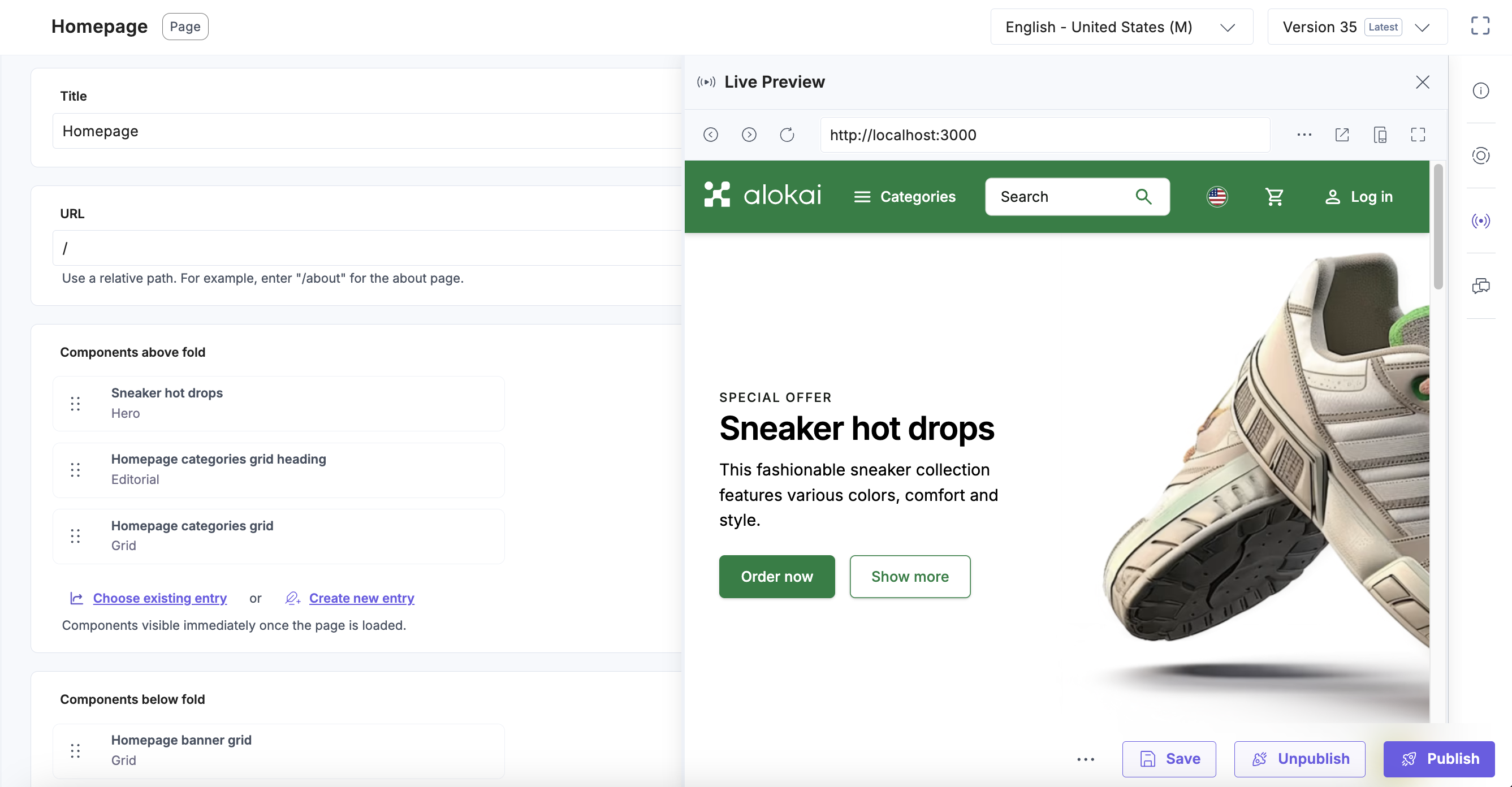 enable Contentstack Live Preview