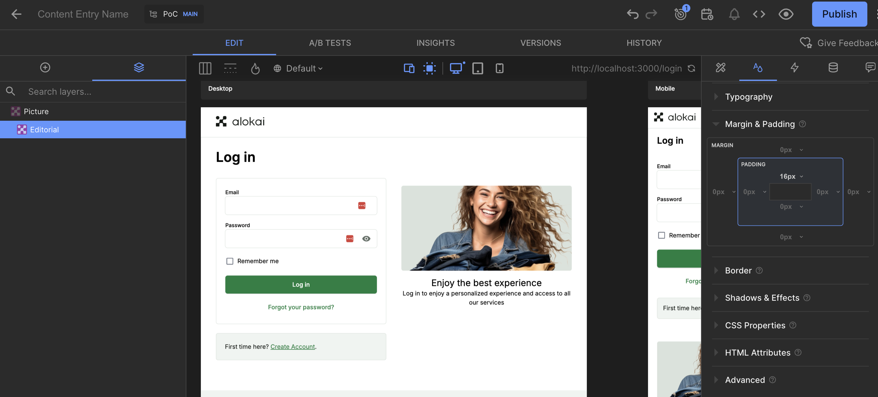 Adding a space between picture and caption